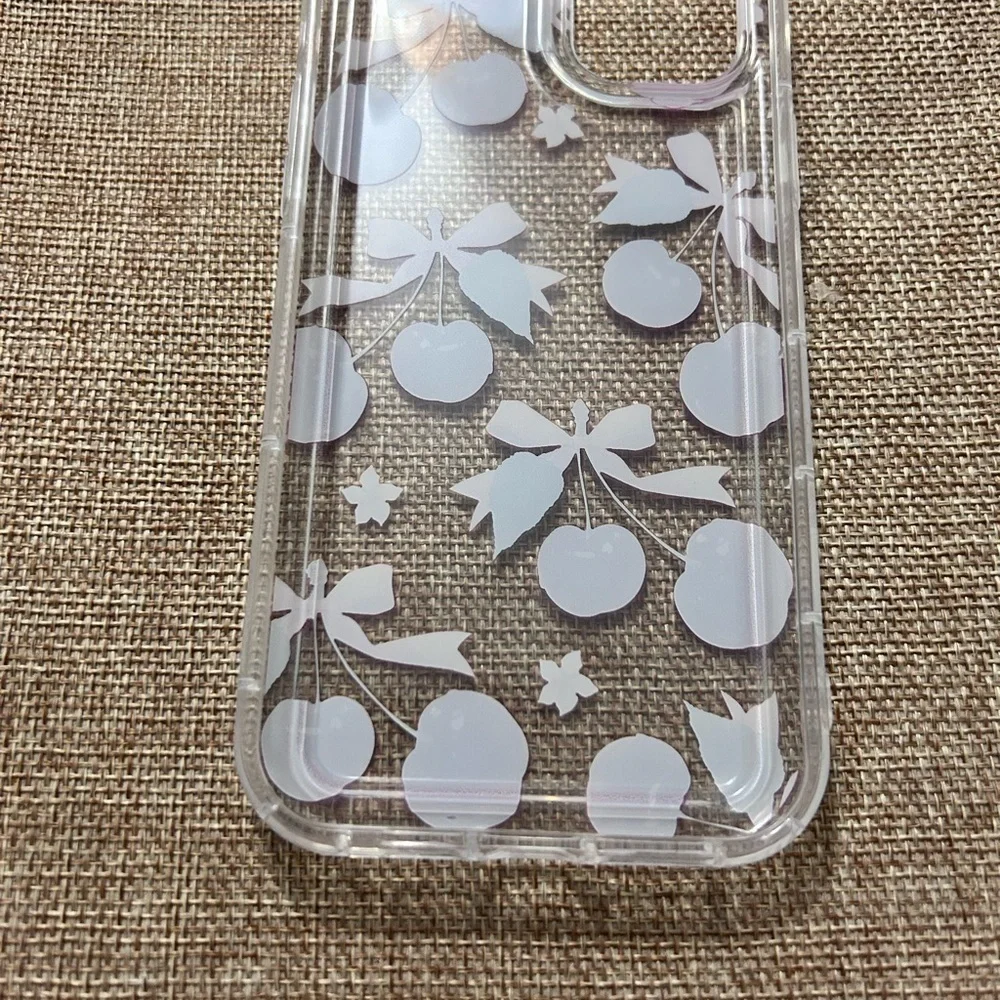 iPhone 14 Plus Case Cherries & Bows NWOT See description for others it will fit